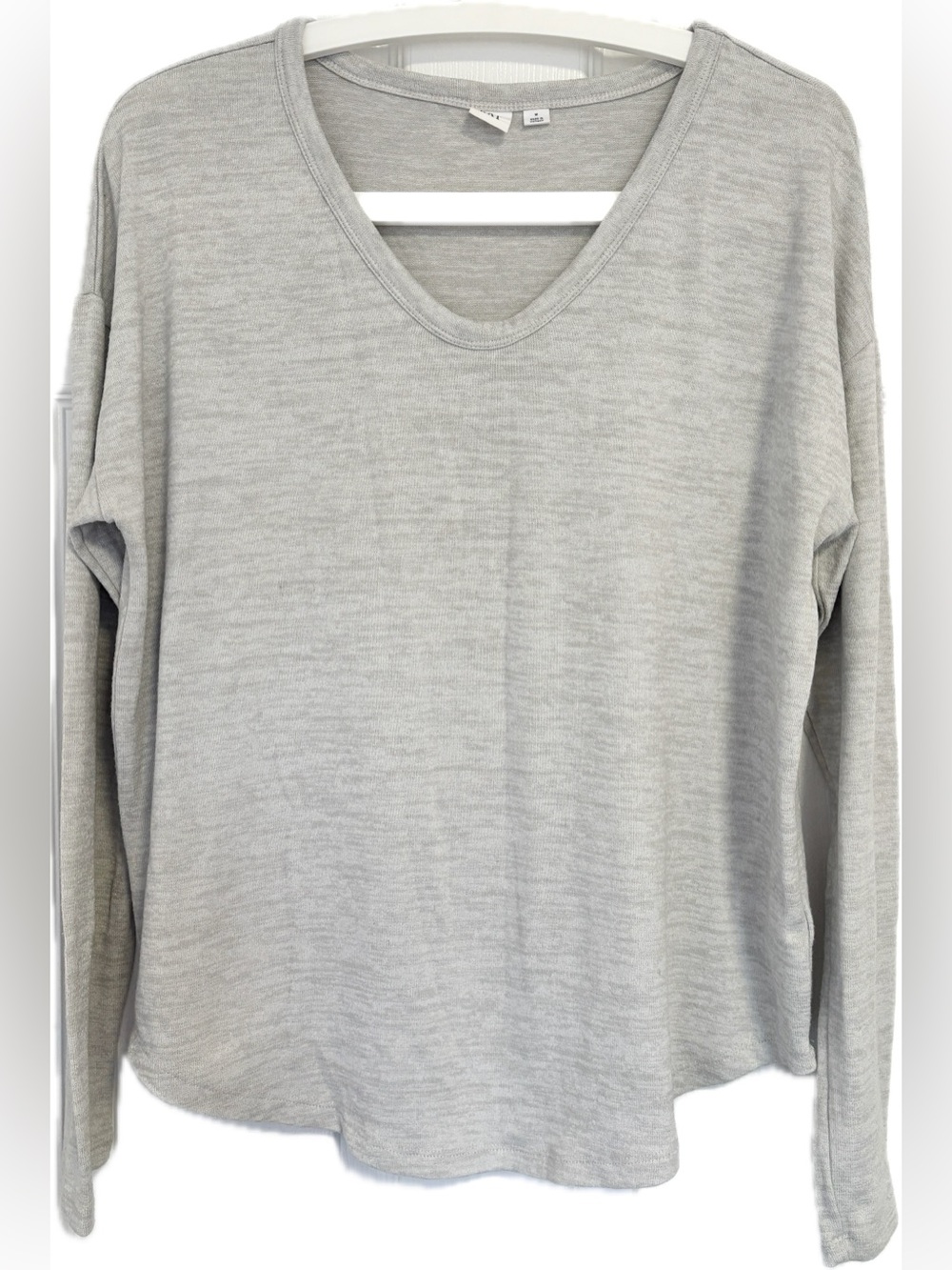 GAP Grey V-Neck Long Sleeve Top